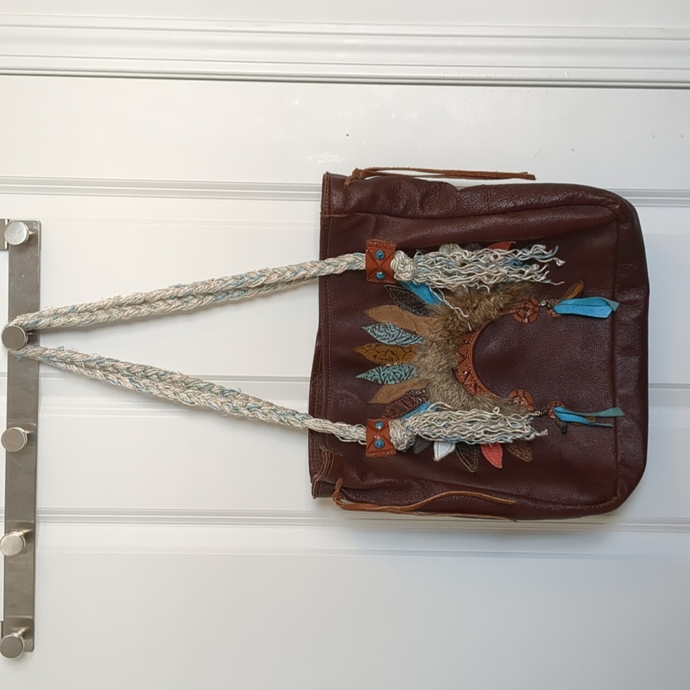 Custom Leather Purse with Headdress